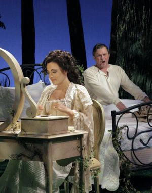 Amanda Squitieri as Anne Egerman and Ron Raines as Fredrik Egerman @ BroadwayWorld Amanda Squitieri as Anne Egerman and Ron Raines as Fredrik Egerman Photo